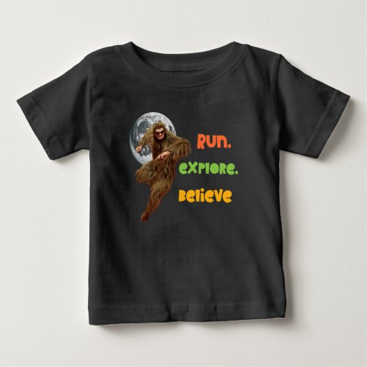 Hardloop Sasquatch Avontuur Geloof Ontwerp (Voorkant)