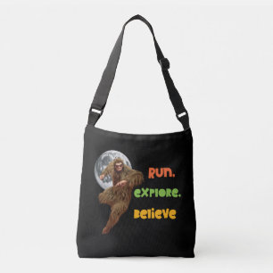 Hardloop Sasquatch Avontuur Geloof Ontwerp Crossbody Tas