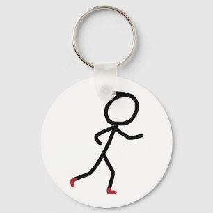 Hardloop Stickman Sleutelhanger
