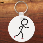 Hardloop Stickman Sleutelhanger (Voorkant)