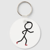 Hardloop Stickman Sleutelhanger (Achterkant)