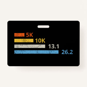 Hardloopafstanden I - 5K 10K 13.1 26.2 Marathoner Badge