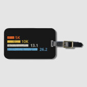 Hardloopafstanden I - 5K 10K 13.1 26.2 Marathoner Bagagelabel (Voorkant (horizontaal))