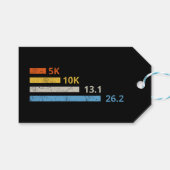Hardloopafstanden I - 5K 10K 13.1 26.2 Marathoner Cadeaulabel (Voorkant (Horizontaal))