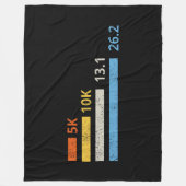Hardloopafstanden I - 5K 10K 13.1 26.2 Marathoner Fleece Deken (Voorkant)