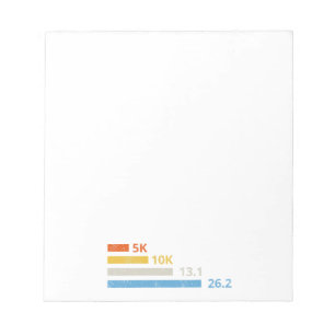 Hardloopafstanden I - 5K 10K 13.1 26.2 Marathoner Notitieblok