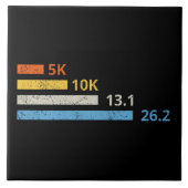 Hardloopafstanden I - 5K 10K 13.1 26.2 Marathoner Tegeltje (Voorkant)