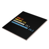 Hardloopafstanden I - 5K 10K 13.1 26.2 Marathoner Tegeltje (Zijkant)