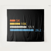 Hardloopafstanden I - 5K 10K 13.1 26.2 Marathoner Wandkleed (Voorkant (horizontaal))