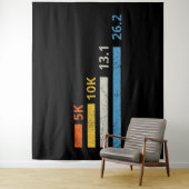 Hardloopafstanden I - 5K 10K 13.1 26.2 Marathoner Wandkleed (In situ)