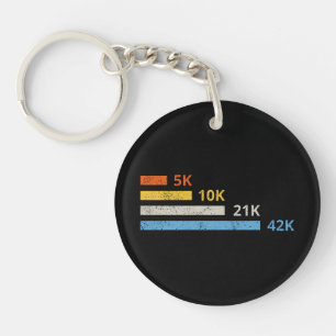 Hardloopafstanden II - 5K 10K 21K 42K Marathoner Sleutelhanger