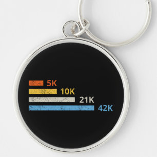 Hardloopafstanden II - 5K 10K 21K 42K Marathoner Sleutelhanger