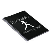 Hardloopcadeaus voor haar Vrouw Modern Girl Runner Notitieboek (Rechterzijde)
