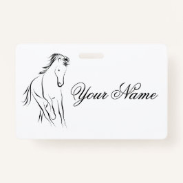 Hardlooppaard in zwarte kleur badge