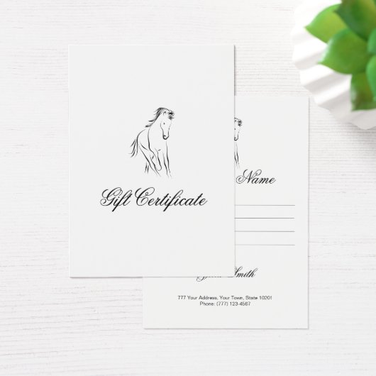 Hardlooppaard in zwarte kleur visitekaartje (Bureau)