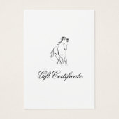 Hardlooppaard in zwarte kleur visitekaartje (Voorkant)