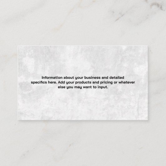 hardloopsprinter | atletiektrainer visitekaartje (Achterkant)