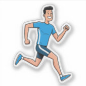 Hardloopuitrusting – Inspirerende hardloop Sticker (Voorkant)