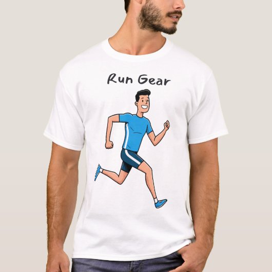 Hardloopuitrusting – Inspirerende hardloop T-shirt (Voorkant)