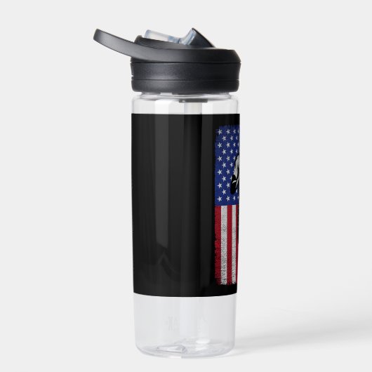 Hardlopen Amerikaanse vlag Marathon Runner en Jogg Waterfles (Rechts)