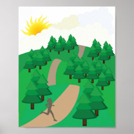 Hardlopen Buitenshuis Poster