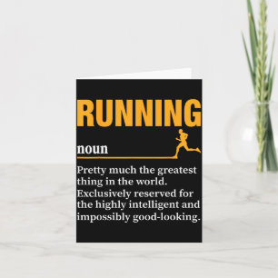 Hardlopen Definitie Humor Marathon Grappige Atleet Kaart