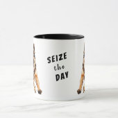 Hardlopen Duitse Herder Hond Seize De Dag Mok (Midden)