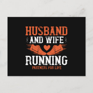 Hardlopen - Echtpaar hardloopt Briefkaart