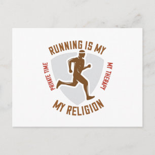 Hardlopen -Hardlopen is therapie en religie Briefkaart