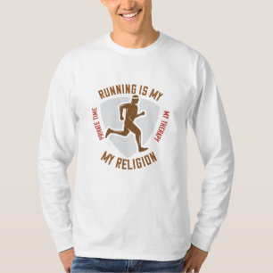 Hardlopen -Hardlopen is therapie en religie T-shirt