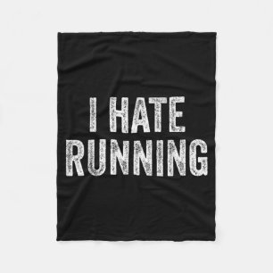 Hardlopen Haten - Grappige Sarcastische Humor Grap Fleece Deken