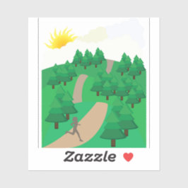 Hardlopen in de buitenlucht sticker