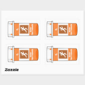 Hardlopen is mijn medicijn rechthoekige sticker (Vel)