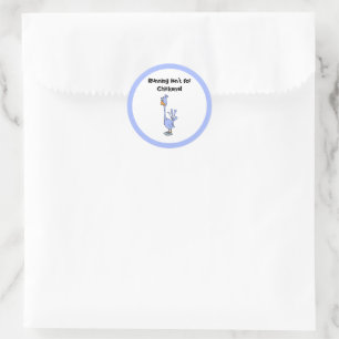 Hardlopen is niet voor kippen - Marathon Humor Ronde Sticker