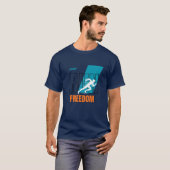 Hardlopen is vrijheid t-shirt (Voorkant volledig)