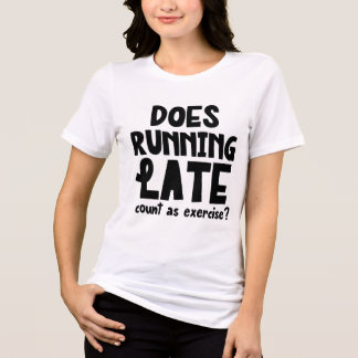 Hardlopen laat grappig Tri-Blend shirt