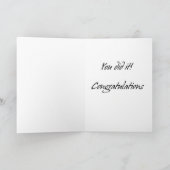 Hardlopen Levenslessen gefeliciteerd Kaart (Binnen)