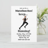 Hardlopen Marathon Run Sport Kaart (Staand voorkant)