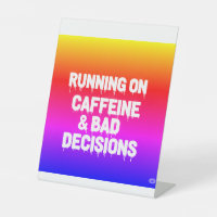 Hardlopen op cafeïne en slechte beslissingen Grapp