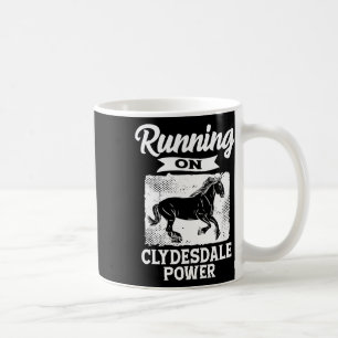Hardlopen op Clydesdale Power Horseback Riding Hor Koffiemok