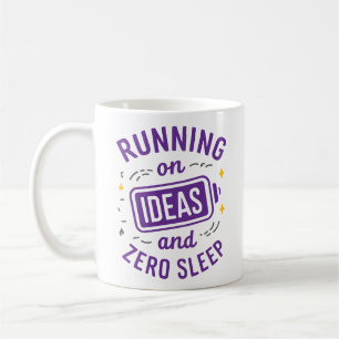 Hardlopen op Ideeën & Zero Sleep Grappig Relatable Koffiemok