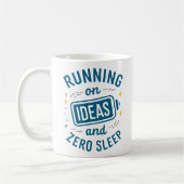 Hardlopen op Ideeën & Zero Sleep Grappig Relatable Koffiemok (Links)