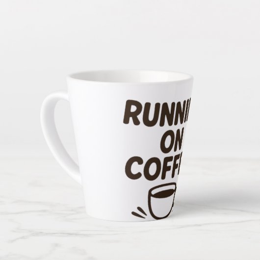 Hardlopen op Koffie & Deadlines - Grappige Mok (Linkerhoek)