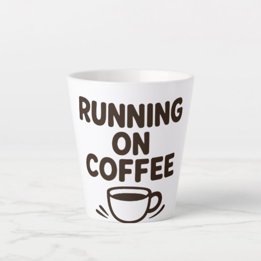 Hardlopen op Koffie & Deadlines - Grappige Mok (Voorkant)