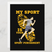 Hardlopen - Sport's straf (Voorkant / Achterkant)