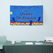 Hardlopen, springen en spelen Obstacle Course Verj Spandoek (Beurs)