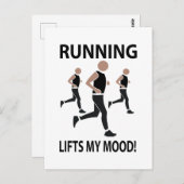 Hardlopen tilt mijn humeur op briefkaart (Voorkant / Achterkant)