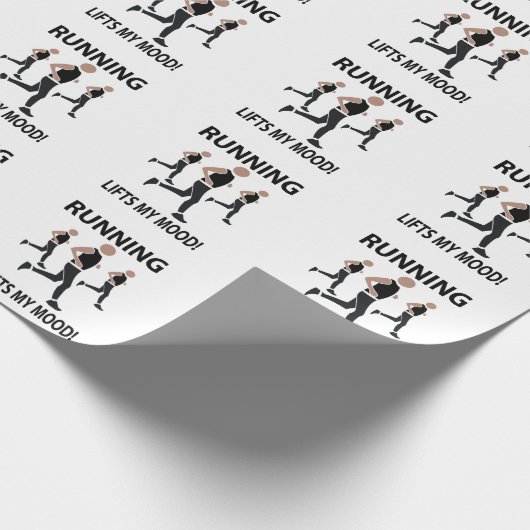 Hardlopen tilt mijn humeur op cadeaupapier (Hoek)