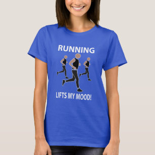 Hardlopen tilt mijn humeur op t-shirt