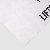 Hardlopen tilt mijn humeur op tissuepapier (Detail)